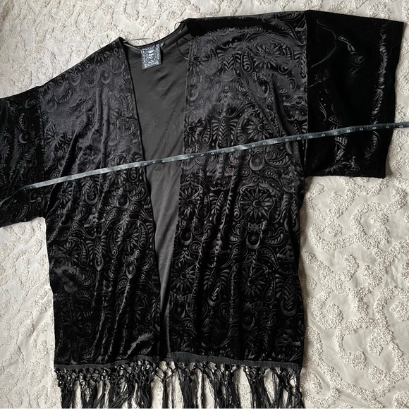 Gothic Killstar Deathmoth Fern Celestial Velvety Kimono xs-small - Picture 6 of 6